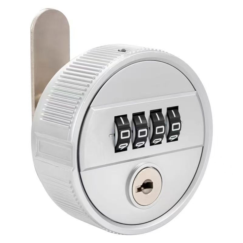 Premium silver zinc-alloy four-digit combination letterbox lock